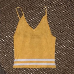 Yellow Forever 21 tank top